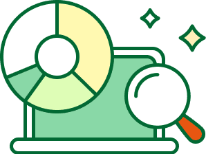 グラフデータ画面のパソコン画像