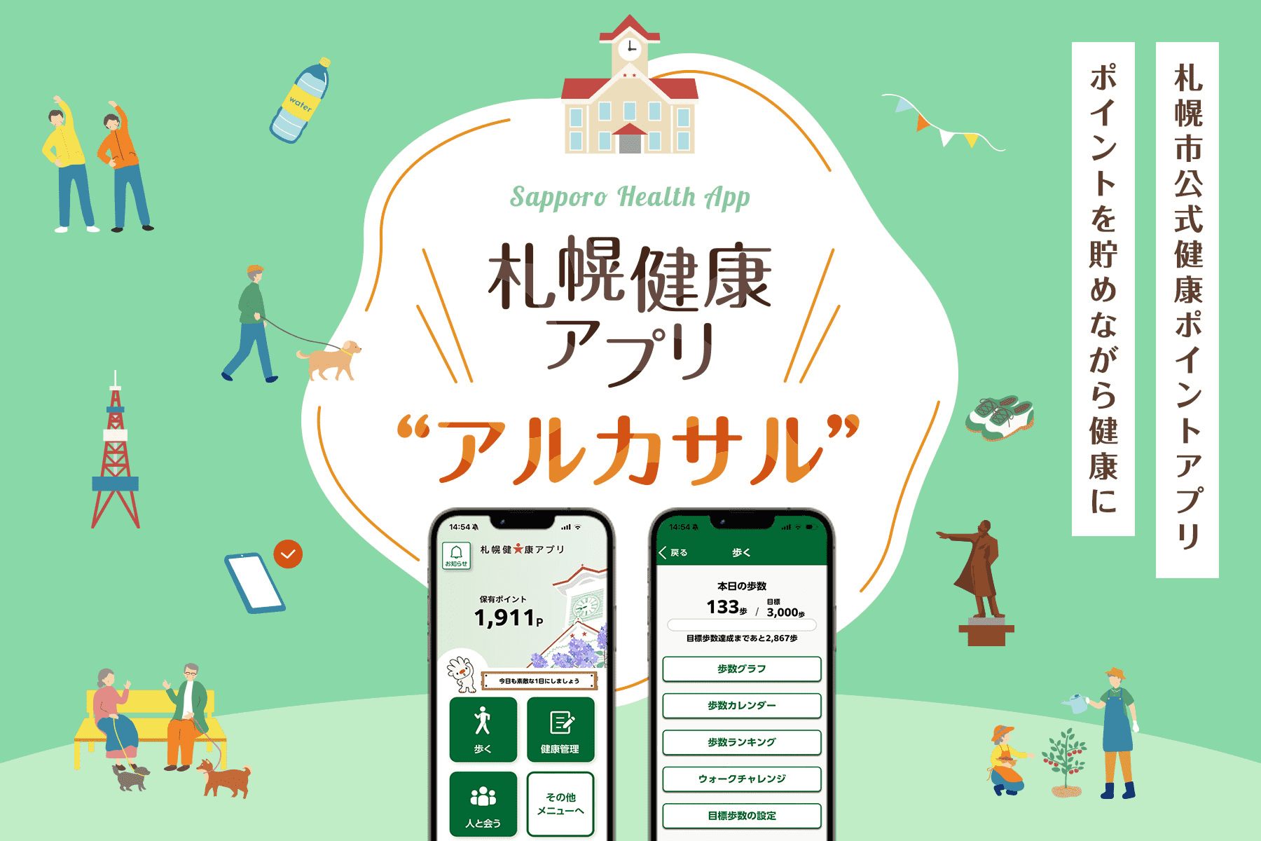 札幌健康アプリアルカサル